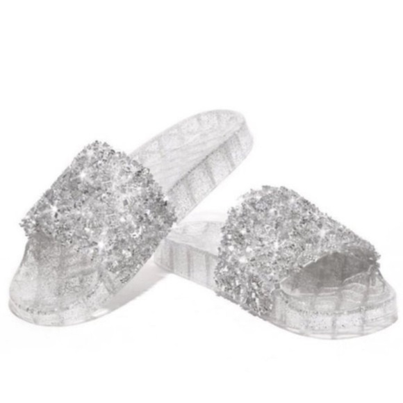 💥LAST PAIR💥 NWT💠Sparkly jelly slides!! - Picture 2 of 6